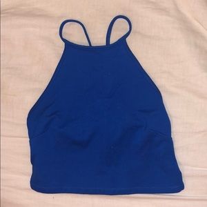 Royal blue Forever 21 halter top.